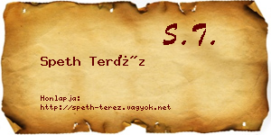 Speth Teréz névjegykártya